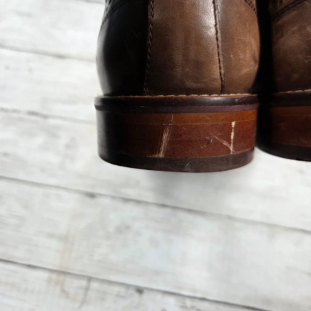 Johnston & Murphy leather has